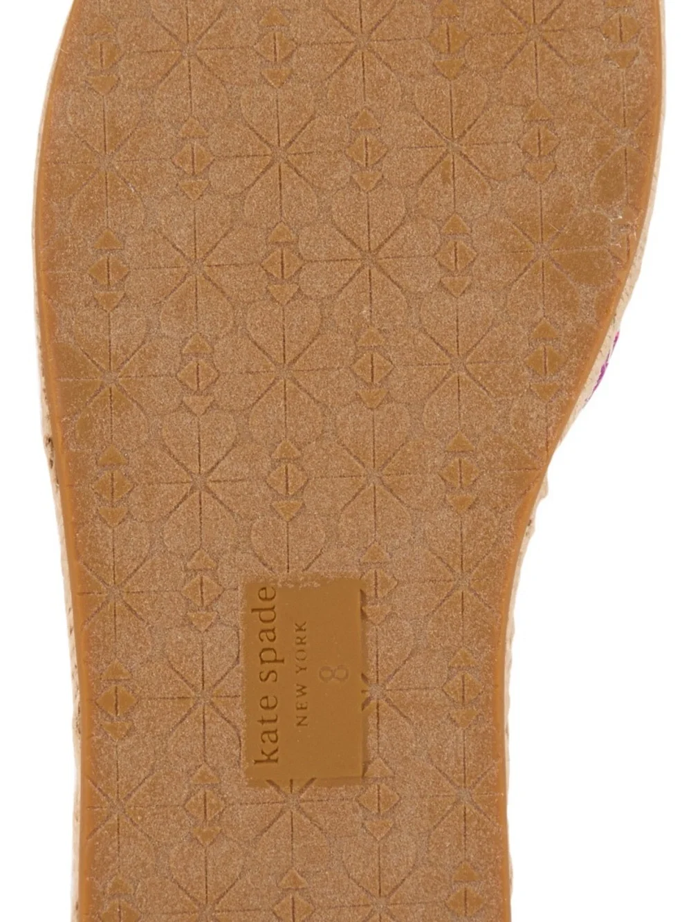 kate spade Multicolor Floral Knot Espadrille Slide - Pink, Yellow, Green, Black